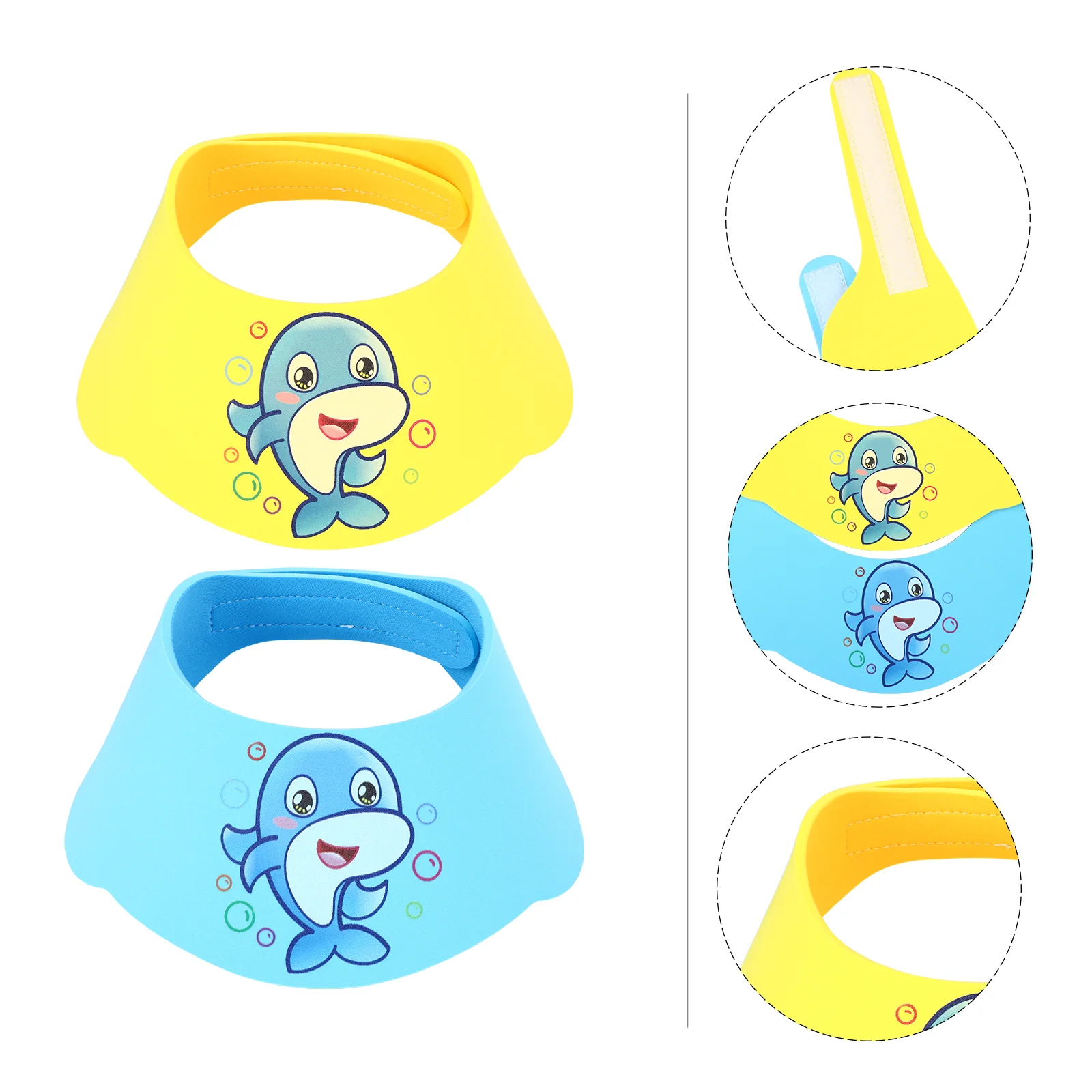 

2pcs Toddler Shower Cap Toddler Beach Hat Baby Bath Visor Shower Cap for Kids