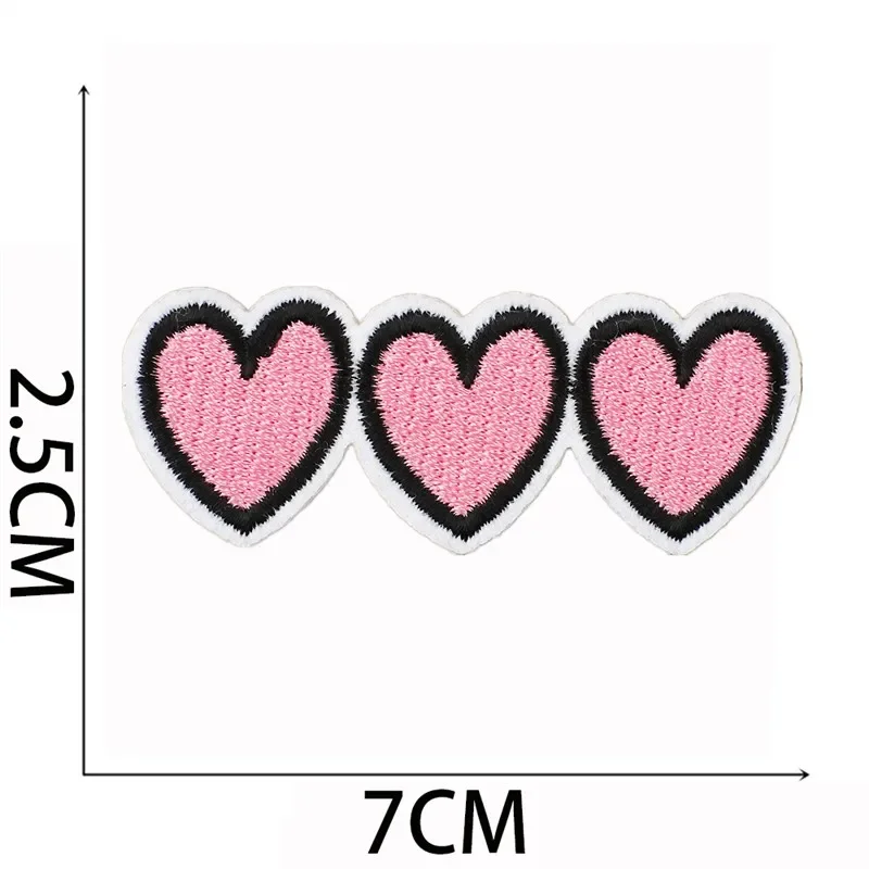 Iron On Patches for Clothes Pink Leopard Clothing Stickers Fabric Sewing Embroidered Patch Thermal Adhesive Applique Fusible