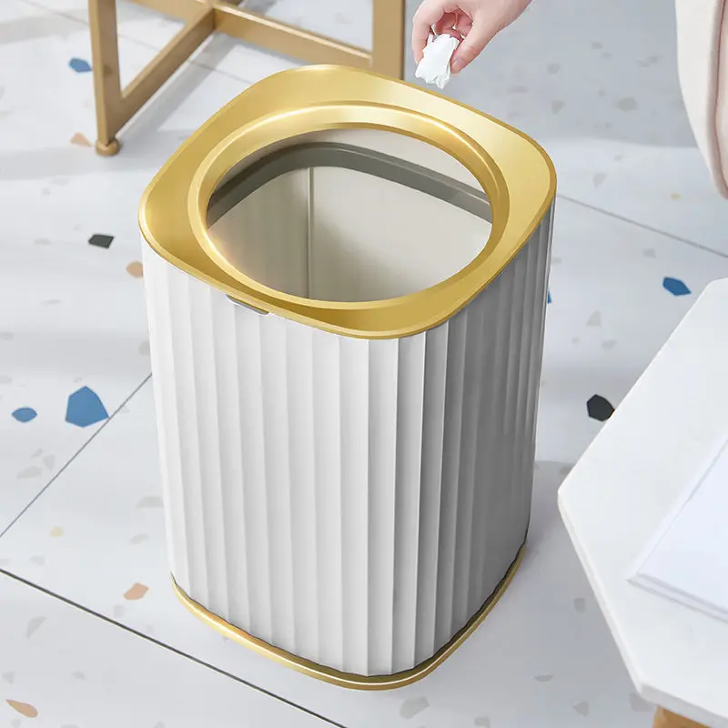 Golden Bathroom Accessories, Bedroom Bin Without Lid