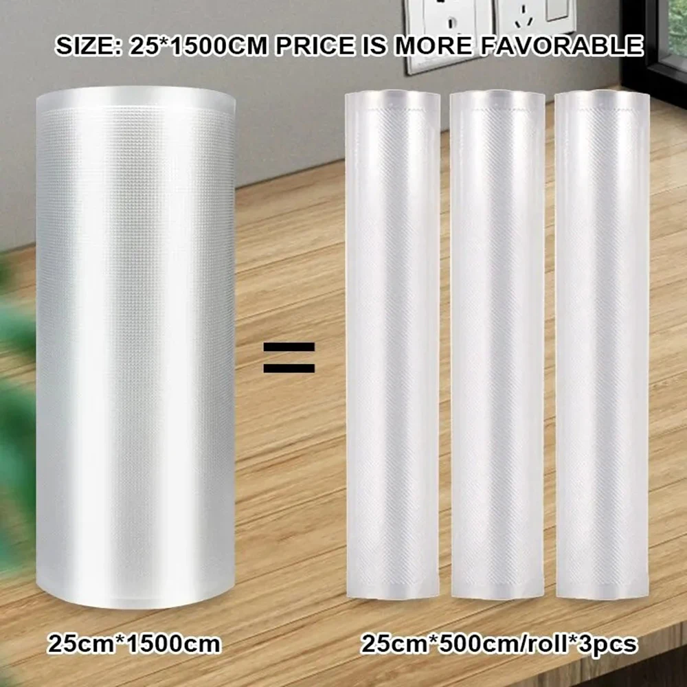 1rolls 15 Meter Length Vacuum Sealed Bag BPA Free Vacuum Preservation Bag Sealed Storage Bags For Food Preservation vacuum seal bags vacuum bags
