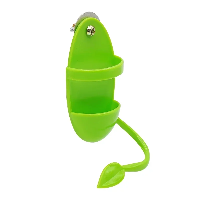 Parrot Food Feeder Bird Perching Frame Fun Bird Cage Feeder Parrot Feeding Toy Plastic Pet Feeding Supplies Toy