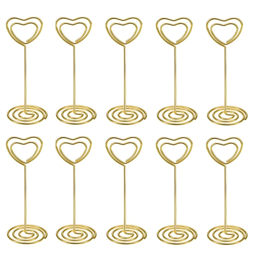 2-20PCS Heart Photo Clip Table Number Card Memo Note Holder Wedding Party Decor 2-20PCS Heart Photo Clip Table Number Card Memo Note Holder Wedding Party Decor