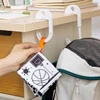 2PCS Deskside Book Bag Hooks Students' Special Coat, Hat and Bag Hooks Locking S-shaped Hooks Key Hanger 1