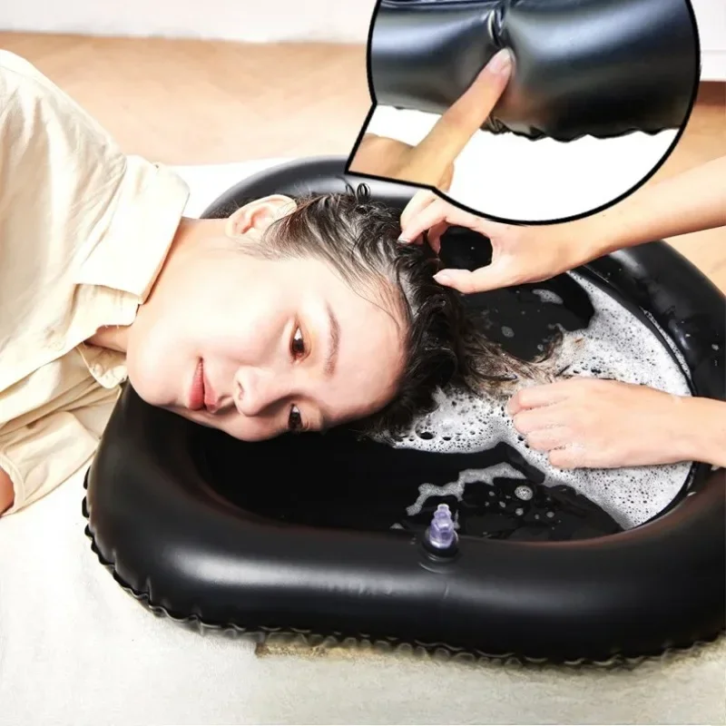 Inflatable portable shampoo basin Elderly bed care pregnant women lying at home shampoo basin