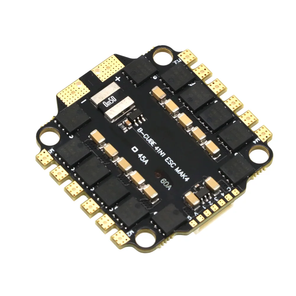 UAngel 4IN1 45A 60A ESC BLHELI_S Unterstützung 3-6S bürstenloser Motor Unterstützung DShot300 600 Multishot Oneshot PWM FPV F4 Flight Control – Detail 8