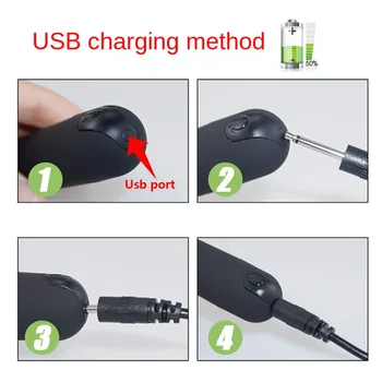 Rechargeable Mini Bullet Vibrator G Spot Stimulator Clitoral Sex Toys for Women/Beginners USB Charge 10 Speed Strong Vibration 4