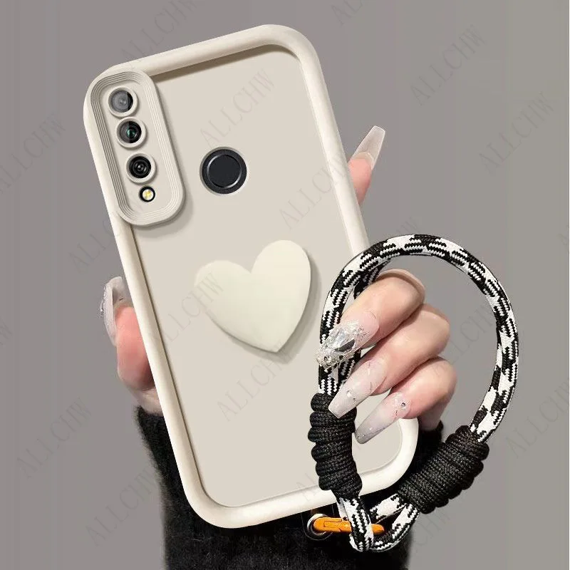 Love Heart Hand Strap Full Package Protective Phone Cover