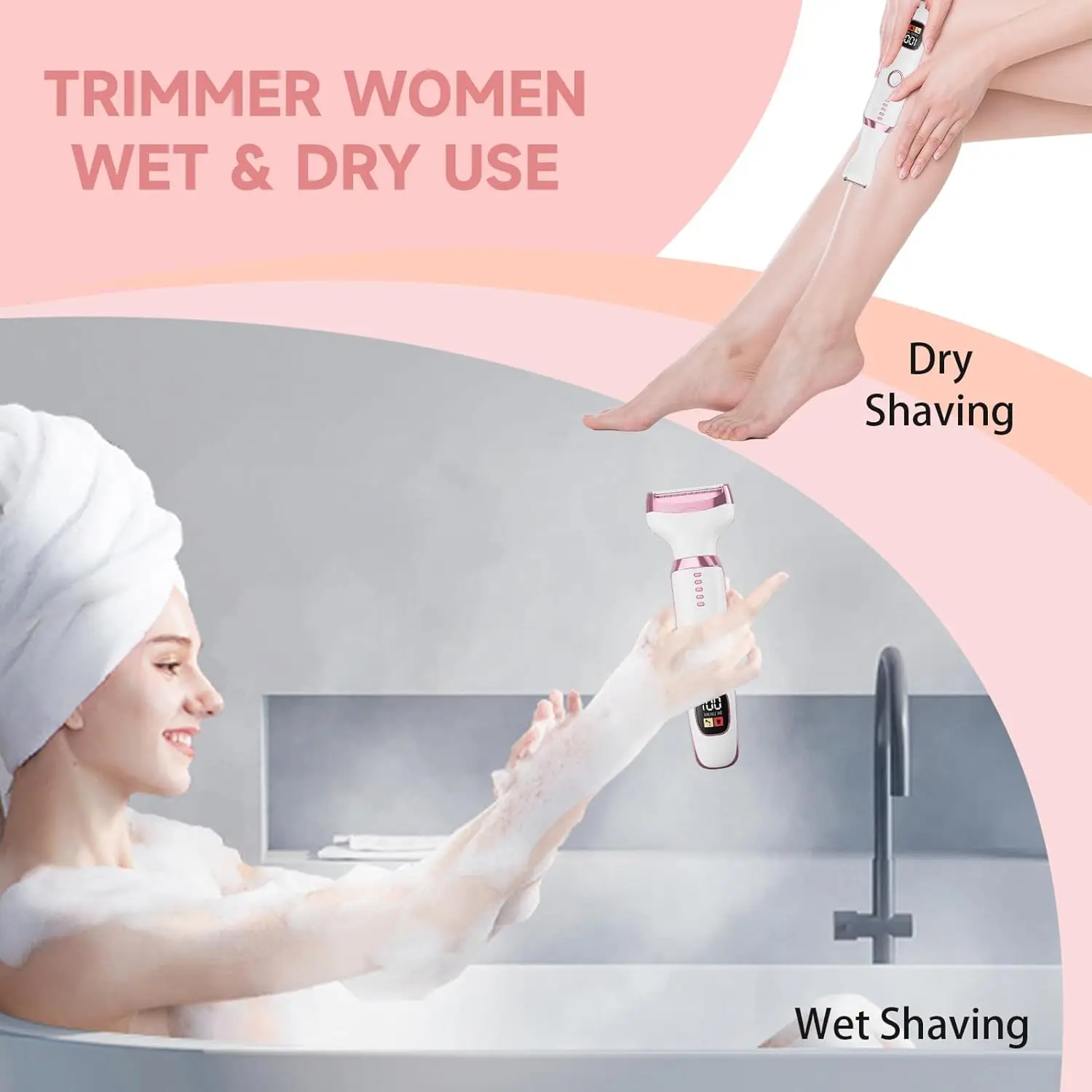 Electric Razor Women Hair Remover Set Lady Shaver Bikini Trimmer For Women, 5 In 1 Multifunctional Epilator For Eyebrow, Underarm & Bikini Hair Removal Lightweight For Daily Use From Junlong03, $9.49 - View #5