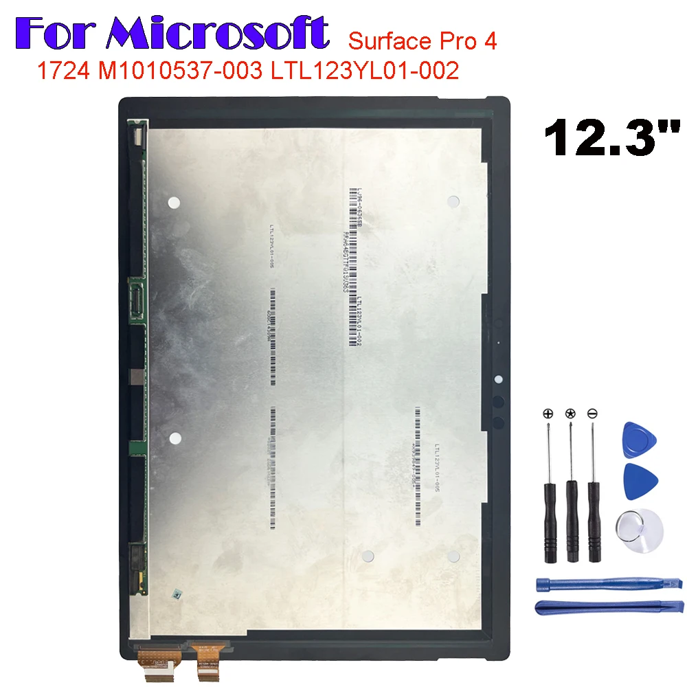 

ЖК-дисплей AAA + для Microsoft Surface Pro 4 Pro4 12,3 дюйма 1724 M1010537-003, дисплей с сенсорным экраном, дигитайзер, стекло в сборе, запасные части