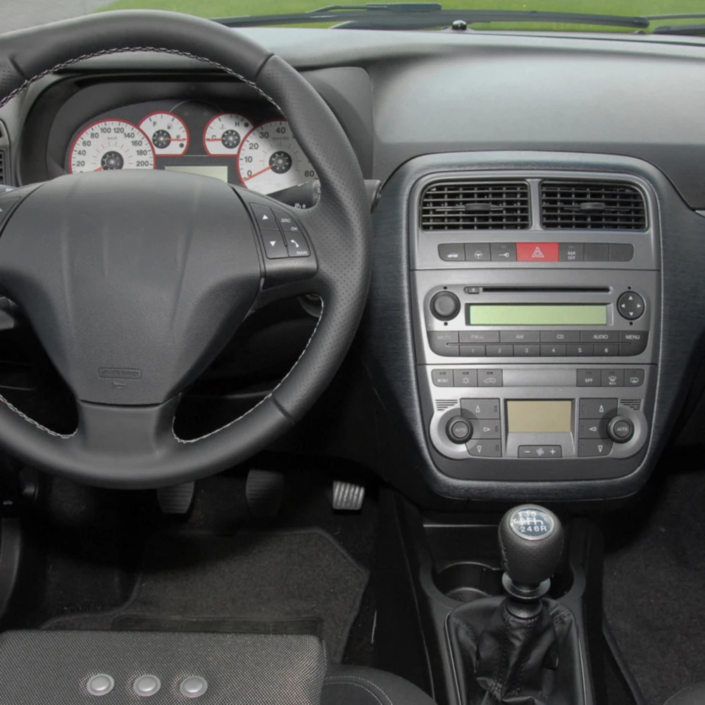 Riparazione Decalcomanie Pulsante Radio Ricambi Auto Chiavi Cd Interni Auto Anteriore Nero Opaco Radio Multimediali Per Fiat Grand Punto