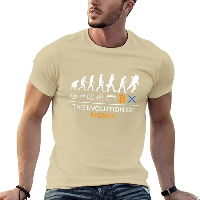 The Evolution Of Money Funny Crypto Bitcoin Ripple XRP To The Moon T-Shirt luxur - Picture 14 of 23