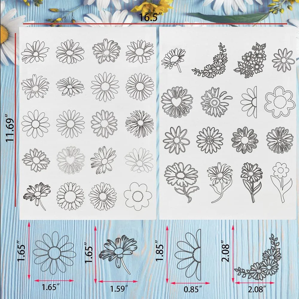 Hand Embroidery Pattern Stick Water Soluble Embroidery Stabiliser Transfer Patch Paper For Clothes Backing DIY Craft Making