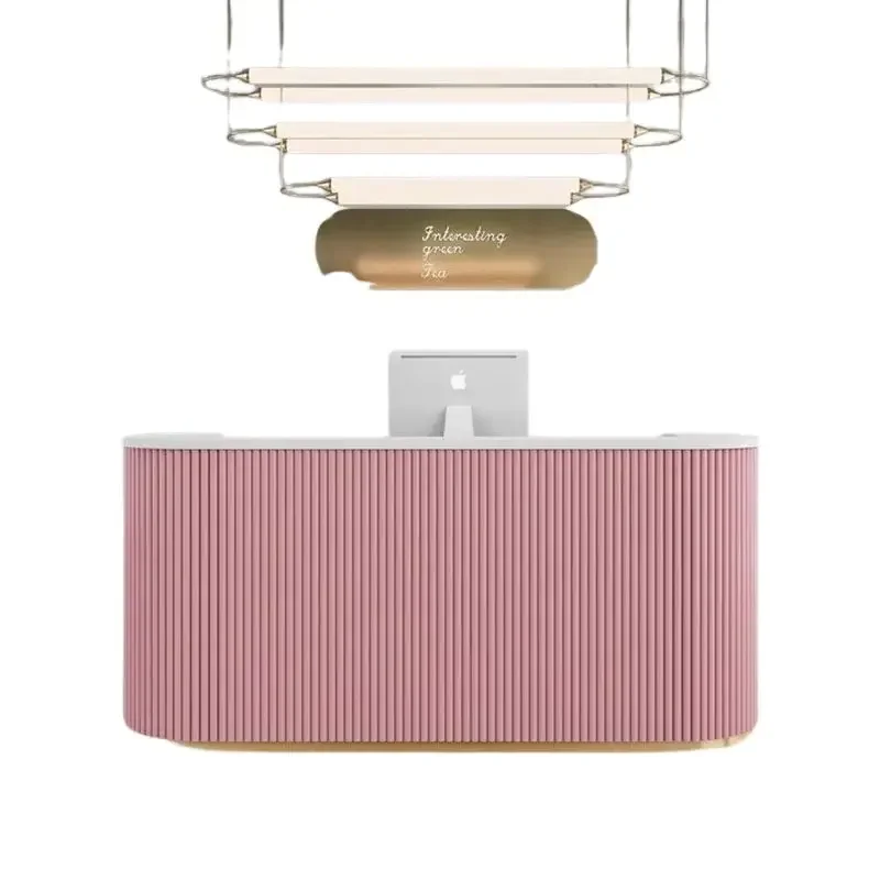 Modern Retail Shop Reception Desk Supermarket Beauty Office Hotel Counter Reception Desk Spa Theke Rezeption Front Furniture HDH