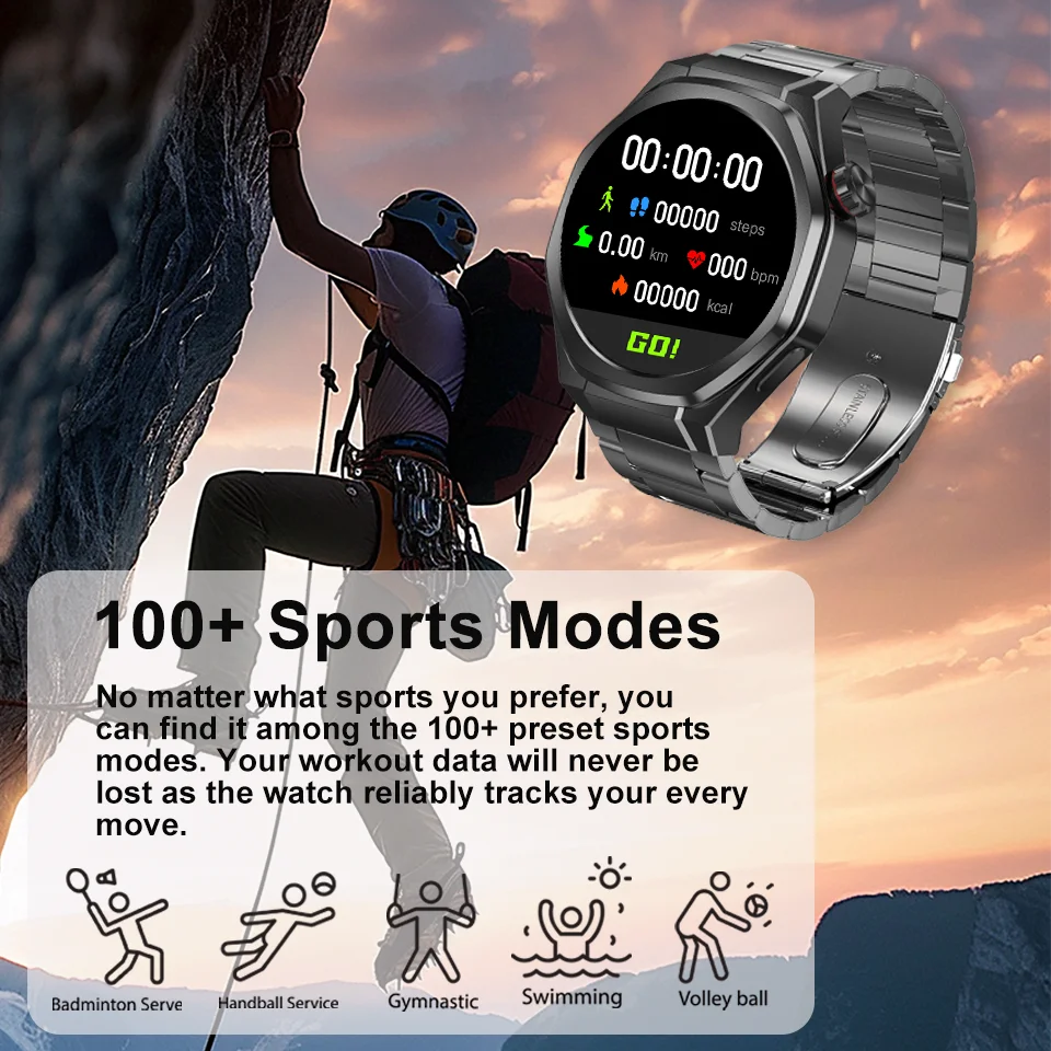 ȭ���� ��ġ 5 ��Ʈ�� GPS ����Ʈ��ġ ������ 360*360 AMOLED ��ũ�� �ɹڼ� �������� ��ȭ IP67 ��� ���� ����Ʈ��ġ 2025