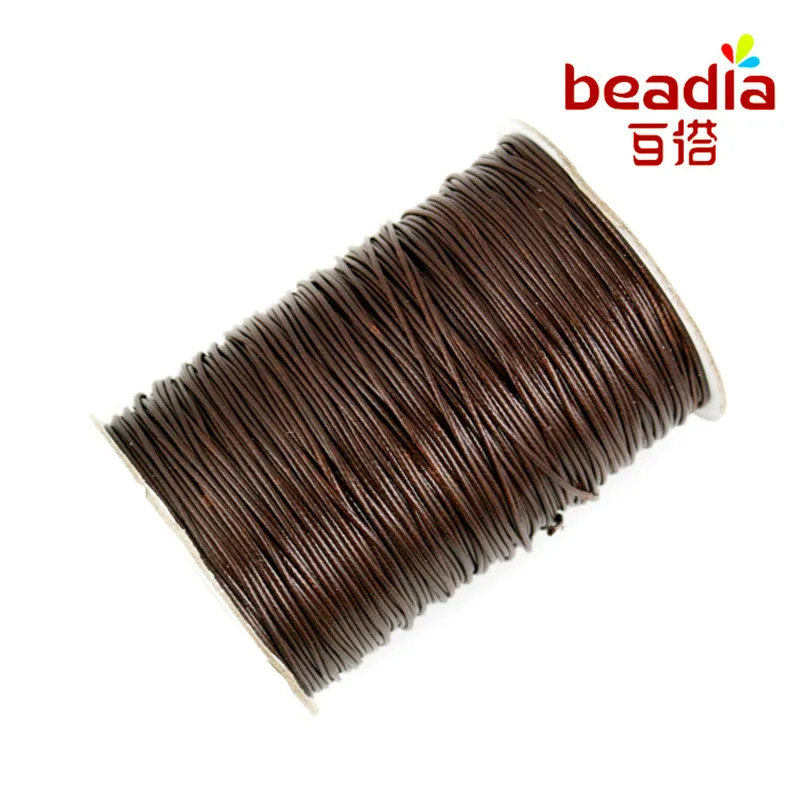 best hot sale new Wax Beading Cord 1mm 15 meter Faux Flat Suede velvet Lace Rope Jewelry Findings for Fashion jewelry crafts
