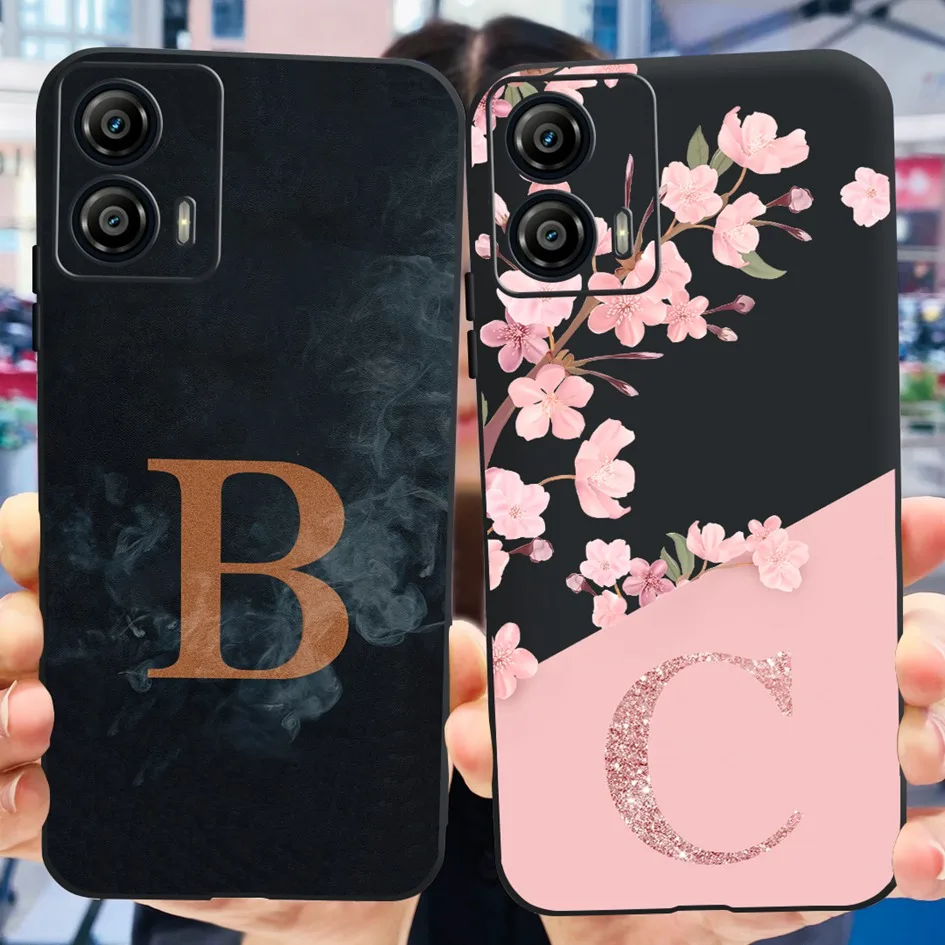 Per Motorola Moto G53 5G Custodia Xt2335-2 Cover Posteriore Cute Abc English Letters Soft Funda Per Moto G73 Coque On Motog53 Motog73 Etui