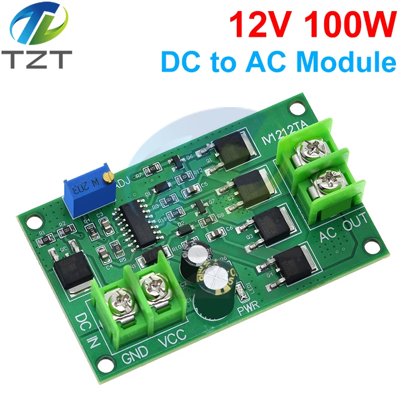 Trasformatore inverter di potenza DC-AC da 100 W DC 12V a AC 12/24V Generatore di segnale a onda quadra Regolatore di tensione Scheda convertitore di potenza - immagine 3