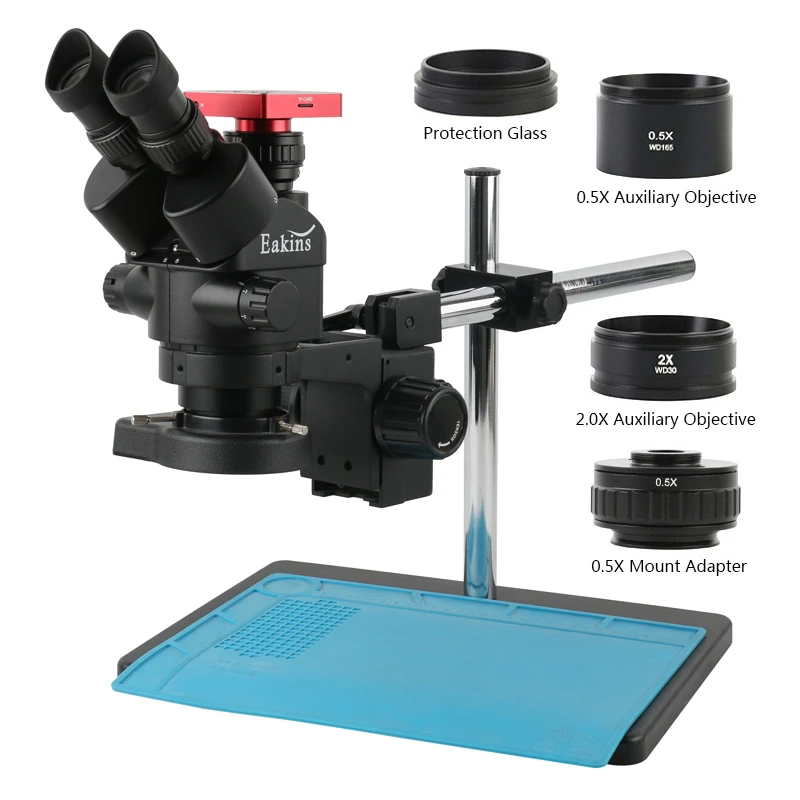 Mechanical Trinocular Microscope Eakins Trinocular Microscope 37mp 1080p Hdmi Usb Aliexpress