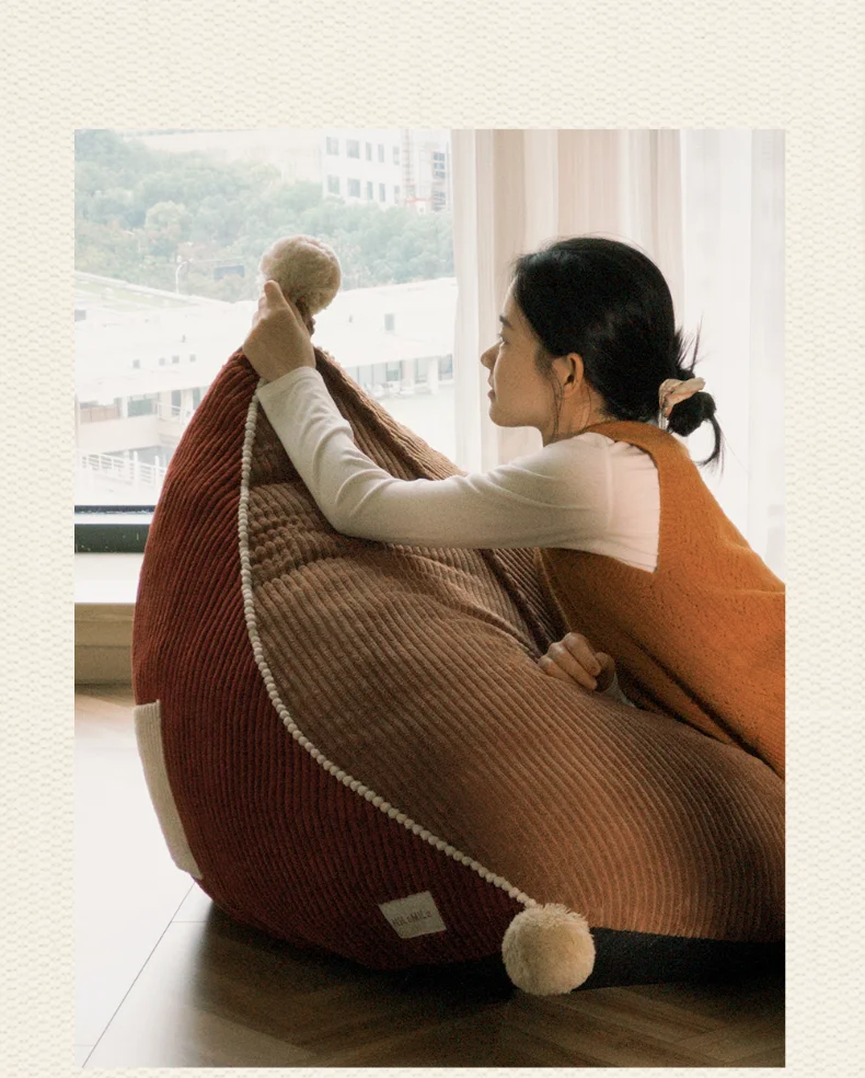 Living Room Cushion Bedroom Tatami Cute Single Retro Red Futon Advanced Pig Lazy Sofa
