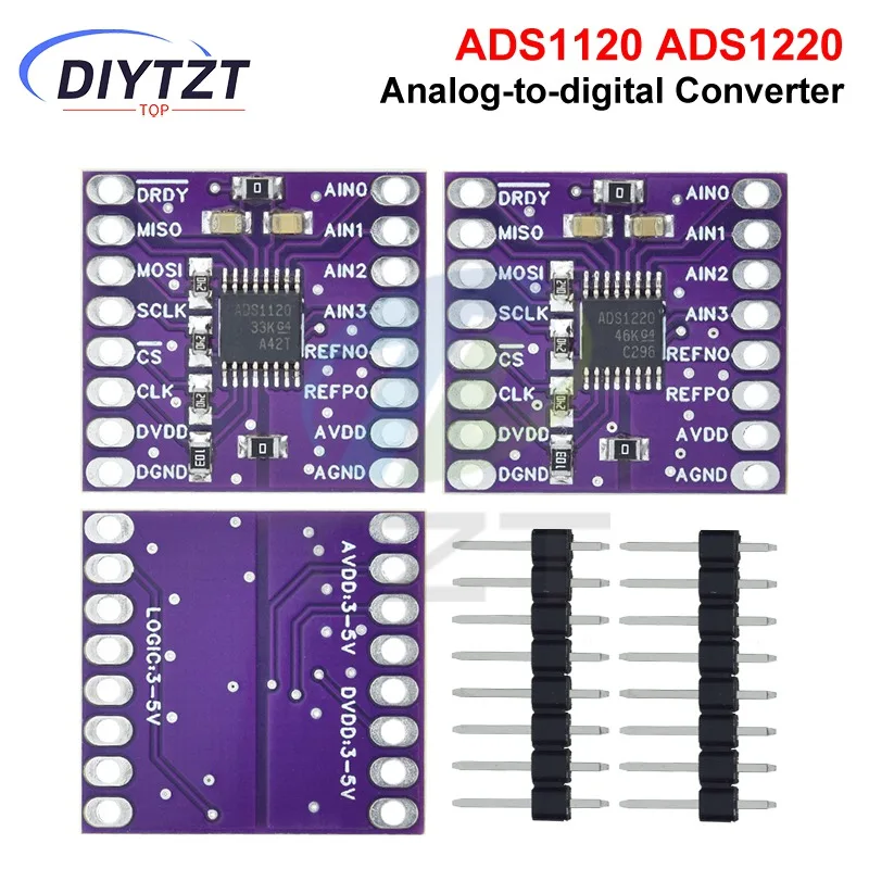 ADS1120 ADS1220 ADC 24��Ʈ ��ȯ�� ��� I2C ������ 24��Ʈ �Ƴ��α�-������ ��ȯ��