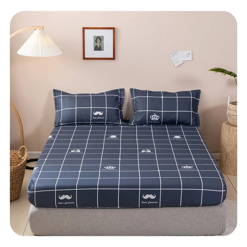 Description Picture 6 of itemCartoon Mattress Cover Polyester Bed Cover with Elastic All-around Elastic Rubber Band Sheet (No Pillow case) Home Protector New