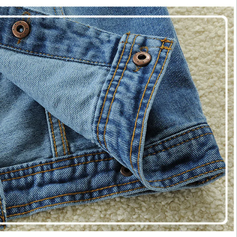Boys Denim Vest With Hood Fashion Solid Design Kids Causal Outwear Jean Coat For Children's Age 2-14 T Waistcoat LC400