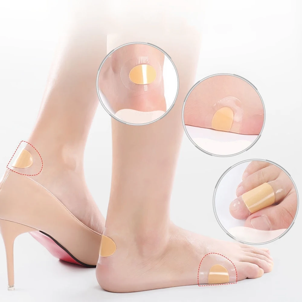 Description Picture 6 of item10-50PCS Soft Gel High Heel Foot Patches Adhesive Heel Blister Bandage Hydrocolloid Shoes Stickers Pain Relief Plaster Foot Care