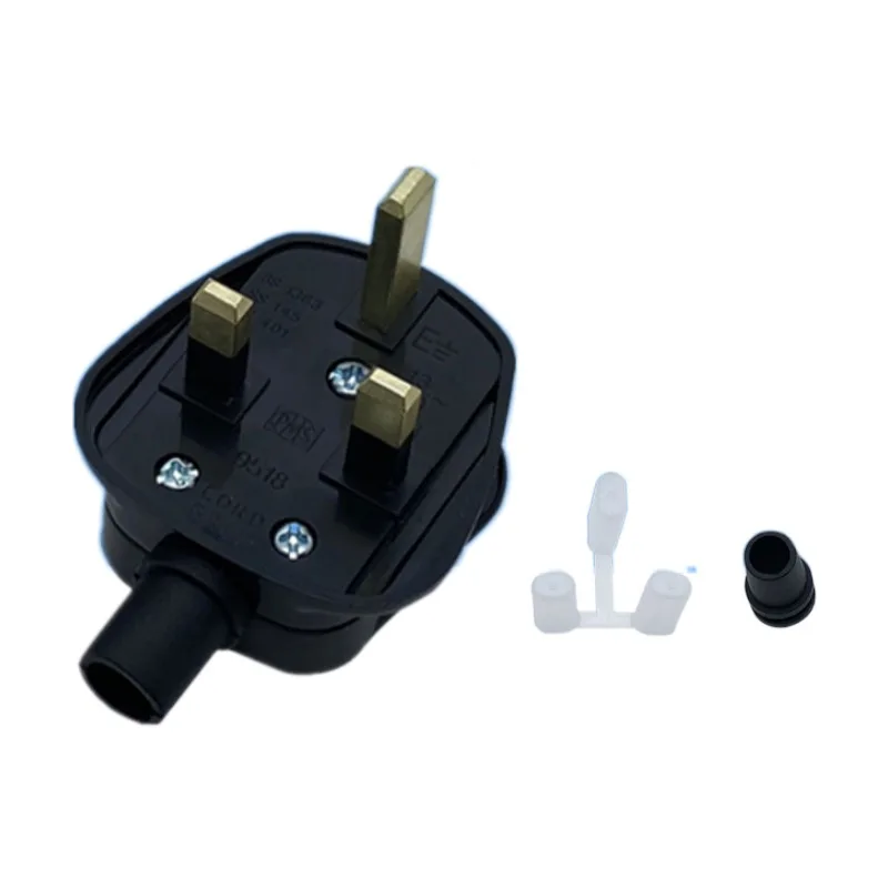 

UK 3 Pins AC Electrical Power Rewireable Plug Male Wire Fused Socket Outlet Adaptor Extension Cord Cable Connector