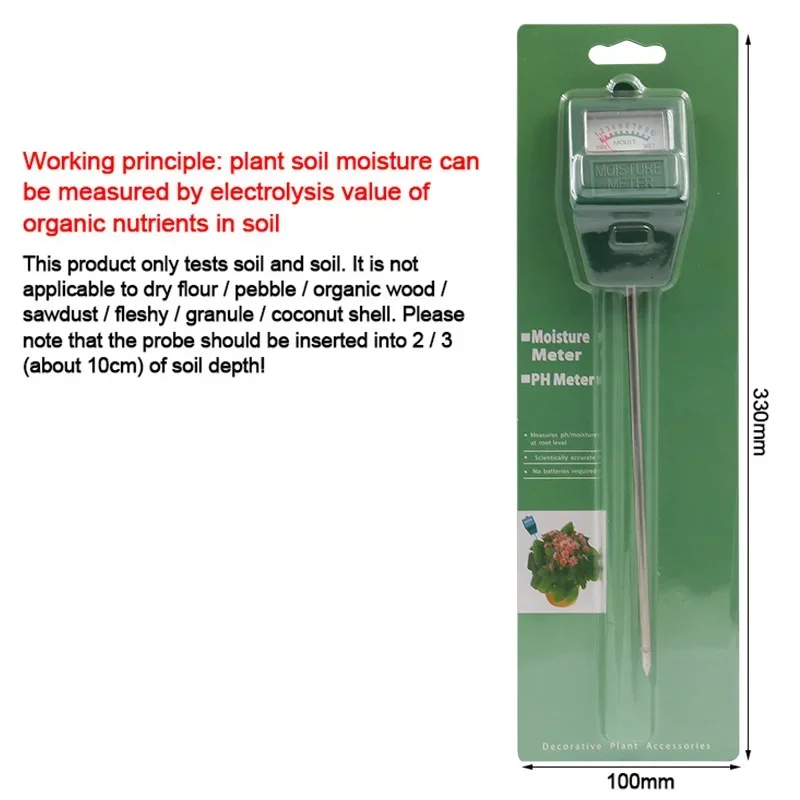 Soil Moisture Sensor Measurement Tester Moisture Hygrometer Hydroponics Gardening Plant Water Flower