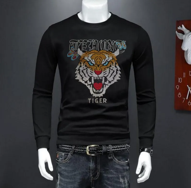 

2023 Designer Rhinestone pullover Sweatshirt Wholesale price pullover men hoodie Size S-4XL