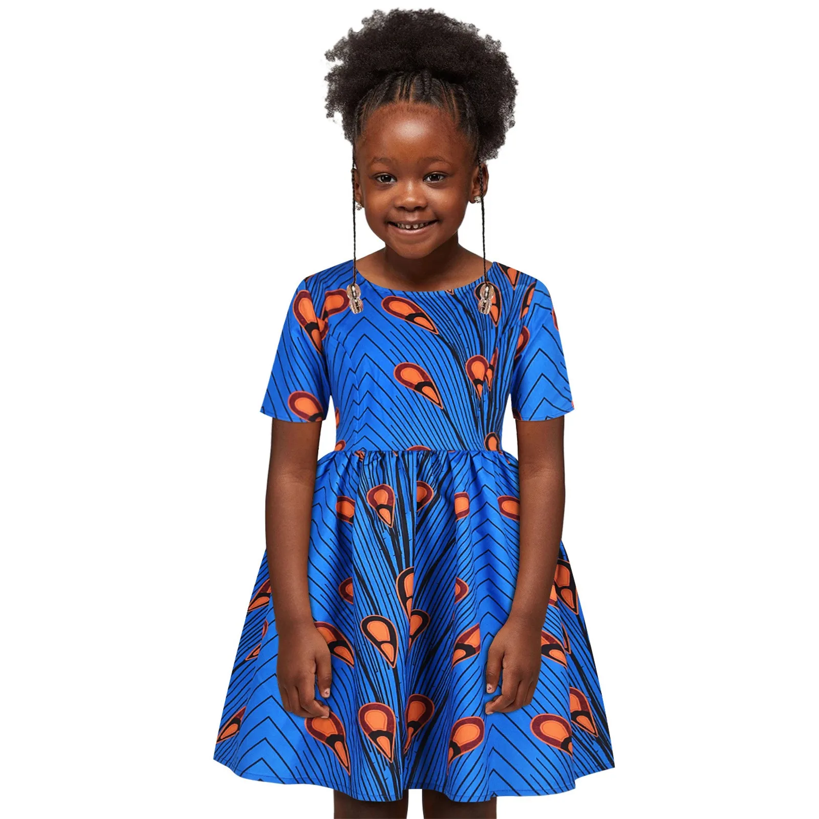 Ankara wax girl dress, african baby girl dress, african wax baby dress -  Afrikrea