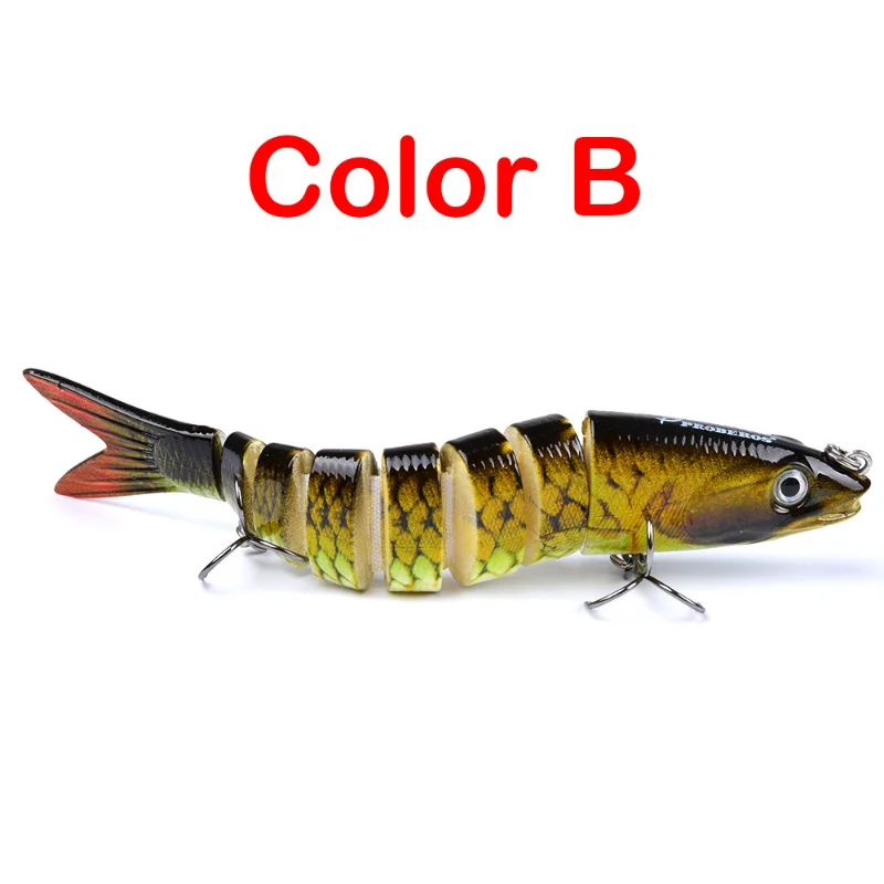 13.28cm Lure 12-color Multi-section Bait 19g Lure Plastic Bait Hard Bait  Multi-section Fish Mouth - AliExpress