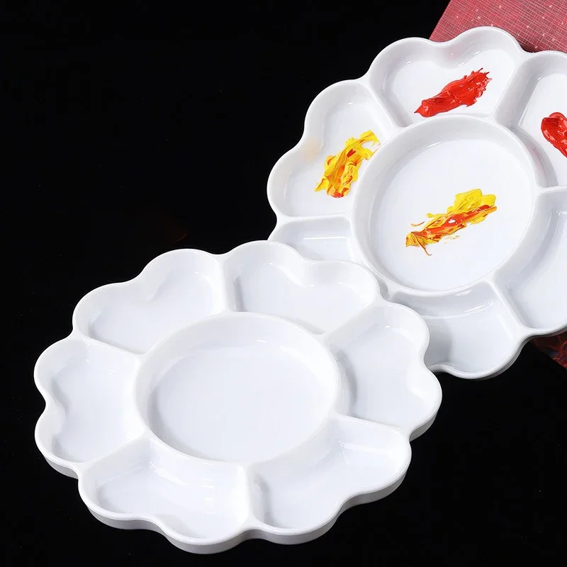 Enhanced Porcelain-Inspired Plum Blossom Petal Art Palette