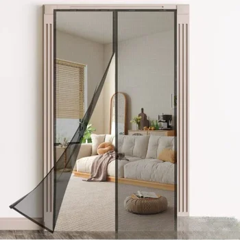 1 moustiquaire magnétique rideau de fenêtre magnétique rideau anti-moustique isolé salon moustiquaire gaze porte fenêtre 1
