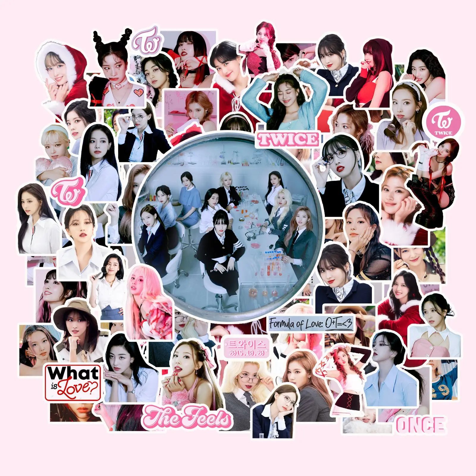 kpop girls twice aespa itzy mamamoo bp stickers new album formula of love cute kpop girl group idol star stickers set fans gift stationery sticker aliexpress