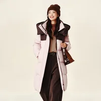 Doudoune longue imperméable et anti-taches pour femme Semir, nouvelle collection hiver 2025, avec capuche amovible 5