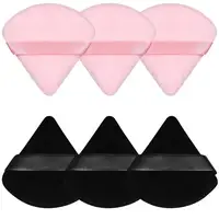 3/5/6 Pcs Triangle Powder Puff For Loose Powder Liquid Cosmetic Soft Plush Powder Puff Makeup Foundation Puff Makeup Tool 1