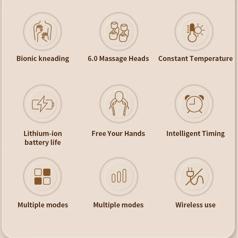 JinKaiRui U Shape Electrical Shiatsu Back Neck Shoulder Body Massager Infrared Heated Kneading Car/Home Massager neck massager