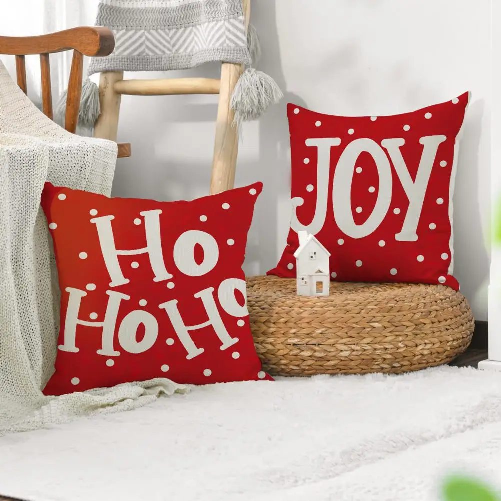 

Наволочка с защитой от пыли, рождественский подарок, наволочка, праздничные льняные наволочки со скрытой молнией, дизайн на Рождество