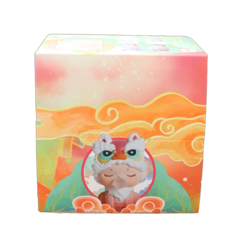 

Set/4pc Chinese Myth Figurines Miniature Cartoon Lion Ornaments Resin Crafts Desk Accessories For Home Decoration Room Car Decor