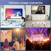 60 72 100 120 150 Inch 16:9 Portable Wrinkle Free Lightweight Projector Screen Home Outdoor Front Rear Projection Curtain Fabric - Image 4