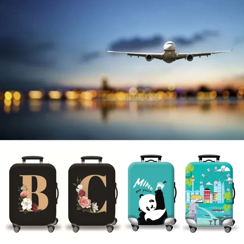 Elastic Suitcase Cover Dust-proof Protective Sleeve for 18-32 Inch Suitcase Protector Thickened Spandex Suitcase Covers