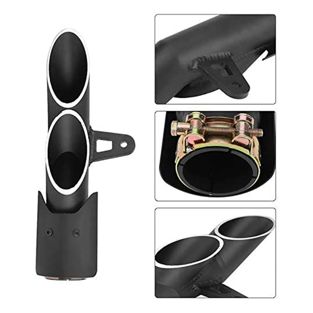 

38-51mm Dual Outlet Motorcycle Exhaust Muffler Tail Pipe For Yamaha YZF-R6