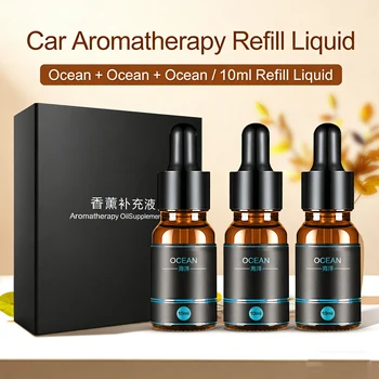 3 Bottiglie 10ml Olio Essenziale Profumo per Auto Deodorante per ambienti Ricarica Odore Fragranza Aroma Diffusore Pianta Olio Essenziale per Umidifie