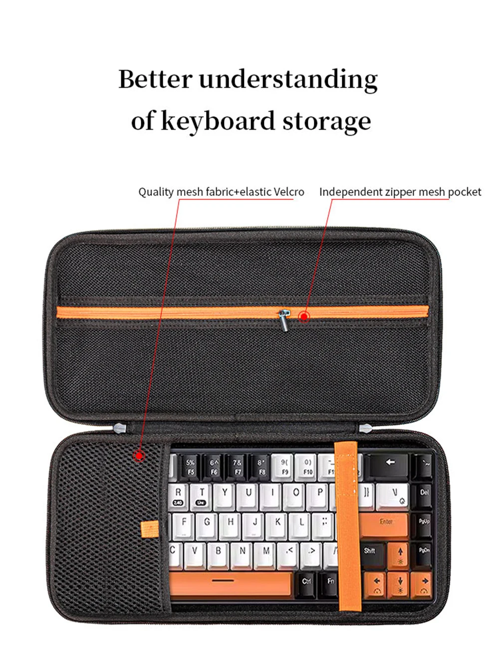 Hard EVA Protect Storage Bags for ROG Rainy 75 Xtrfy K5 Keyboard Box Portable 85 Key Keyboard Travel Carrying Case