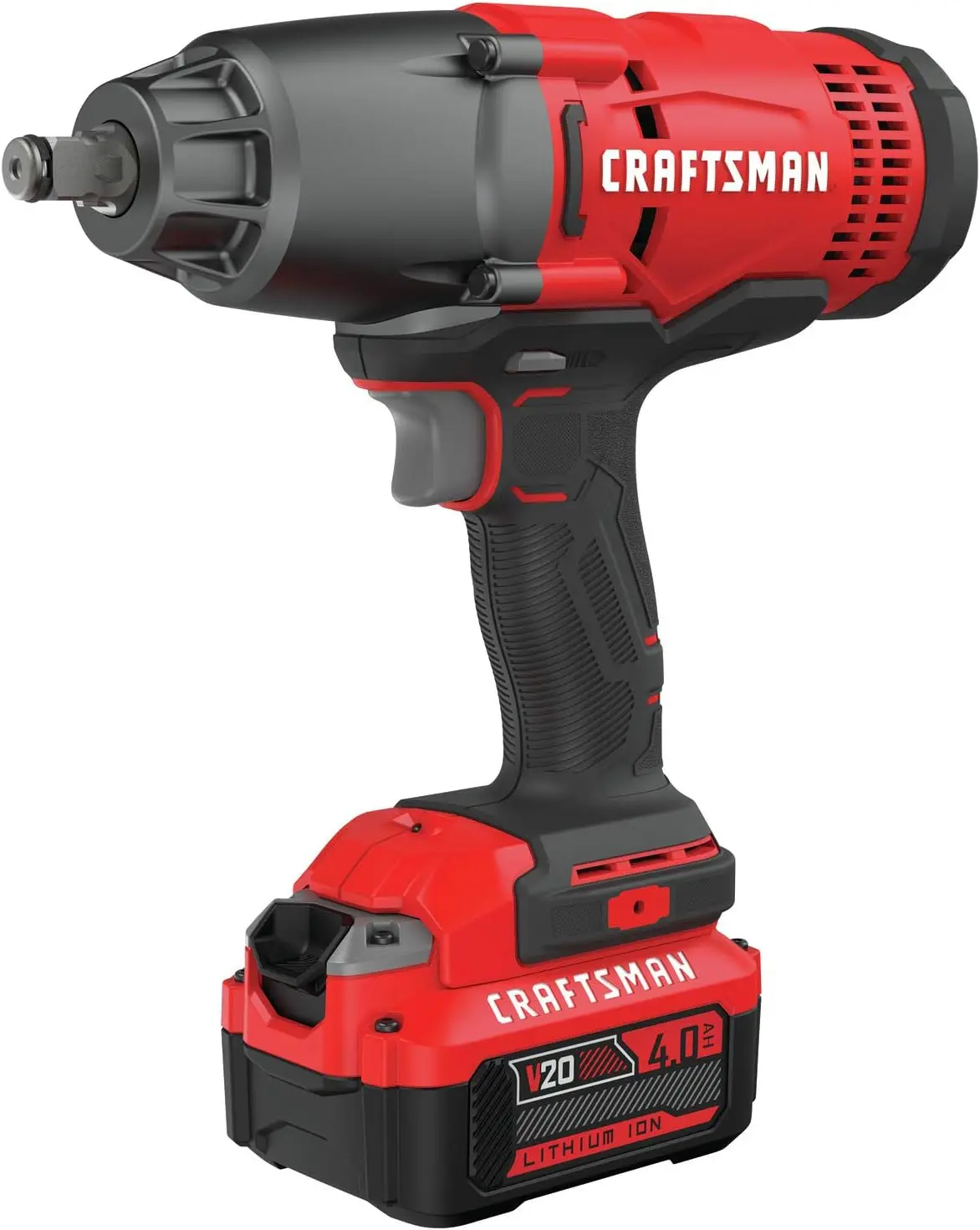 

CRAFTSMAN V20 RP Impact Wrench, Cordless, Brushless, 1/2 inch, 4Ah Battery and Charger Included (CMCF900M1)