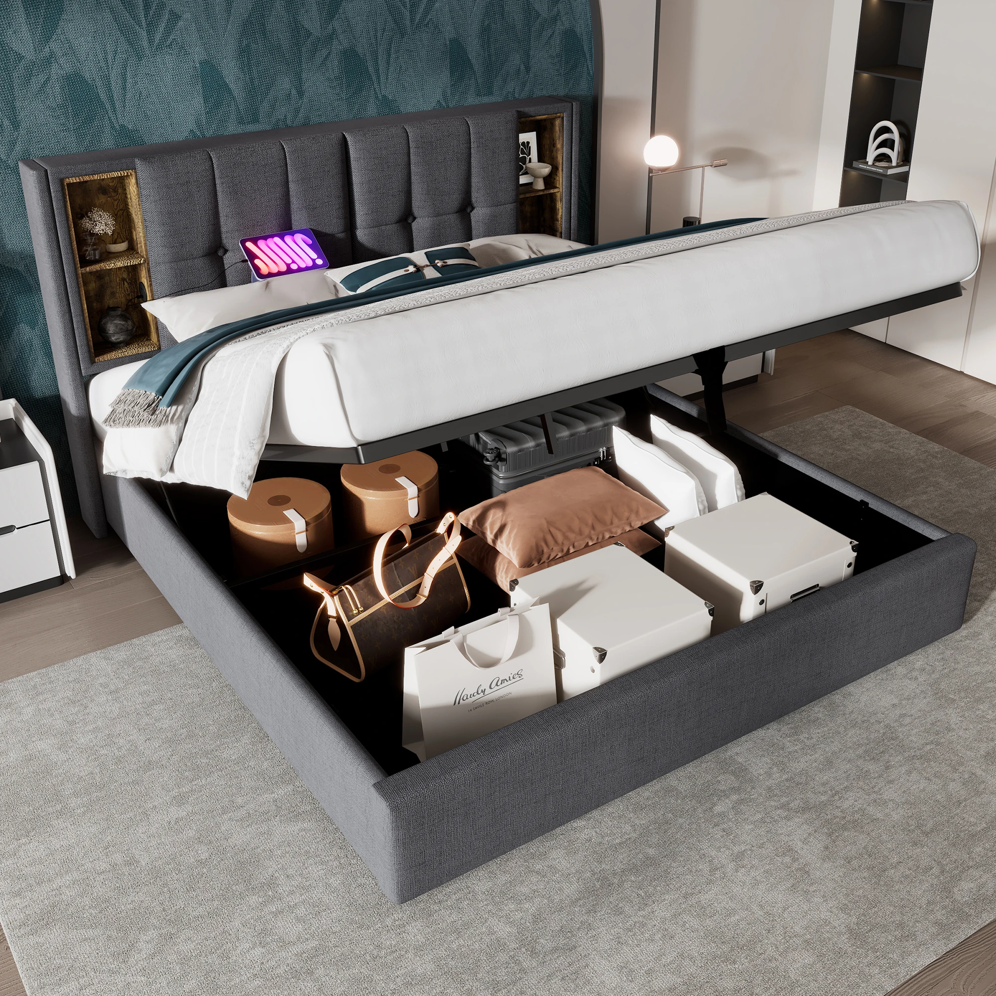 Grey - Cotton - 180cmx200cm