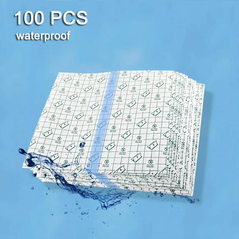 100pcs 5/8/10cm Waterproof PU Film for Tattoo Aftercare Protective Skin Healing Bandages PU Tape Medicinal Wound Dressing 2