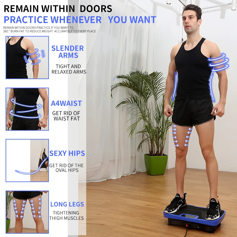 Intelligent Wireless Fat Rejection Machine Remote Control Household Shaking Sports Rhythm Lazy Vibration Fitness Equipment