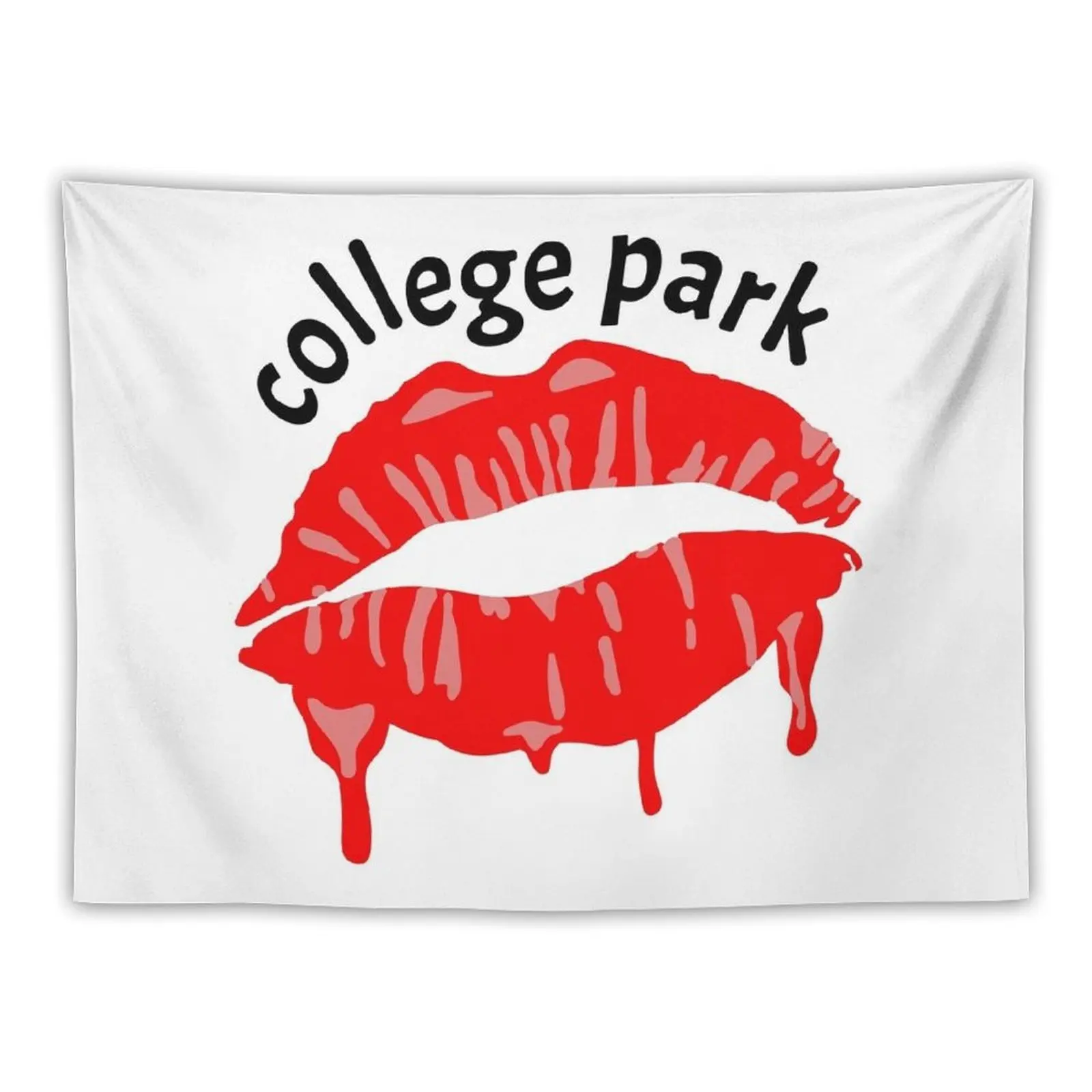 

College Park Lips Tapestry Room Decoration Korean Style Room Ornaments Room Decorations Tapestry